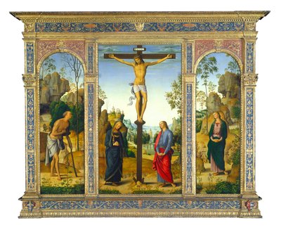Crucifixion with Mary and Saint John Evangelist, and Saint Mary Magdalene (Right) by Pietro Perugino